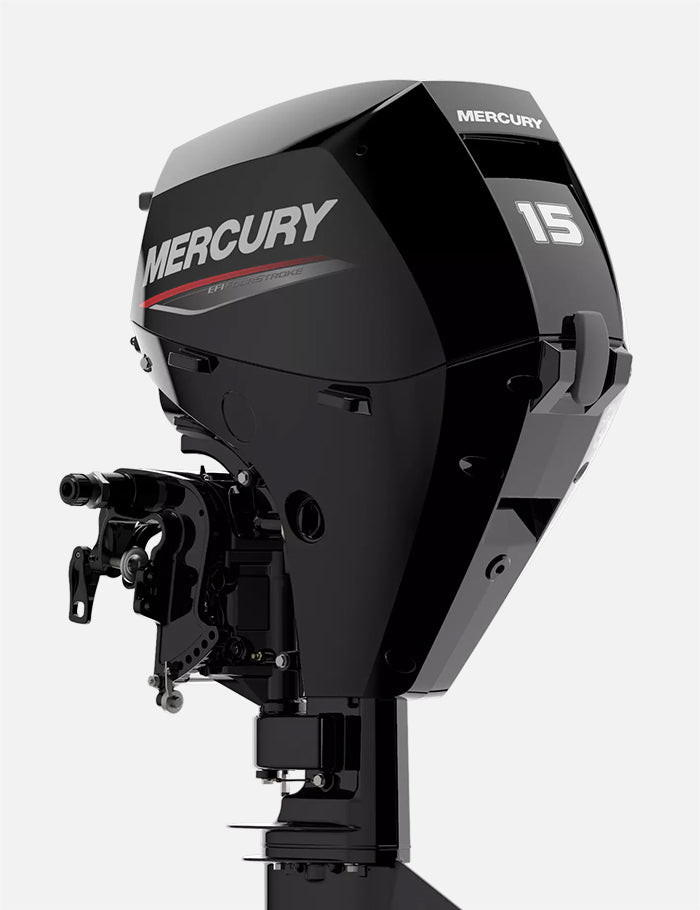 Mercury 15HP ELPT EFI FourStroke 20" Shaft Remote Outboard w/ Electric Start & Power Tilt, 1A15412LK
