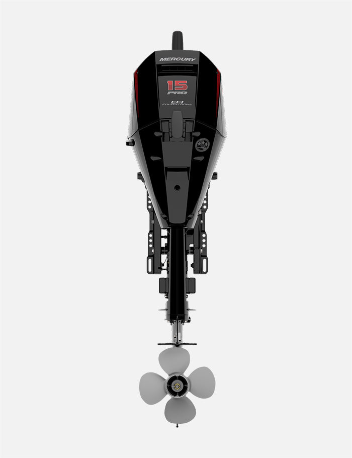 Mercury 15HP EXLHPT EFI ProKicker FourStroke 25" Shaft Tiller Outboard w/ Electric Start & Power Tilt, 1A15461BK