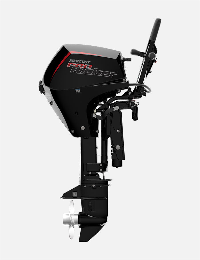 Mercury 15HP EXLHPT EFI ProKicker FourStroke 25" Shaft Tiller Outboard w/ Electric Start & Power Tilt, 1A15461BK