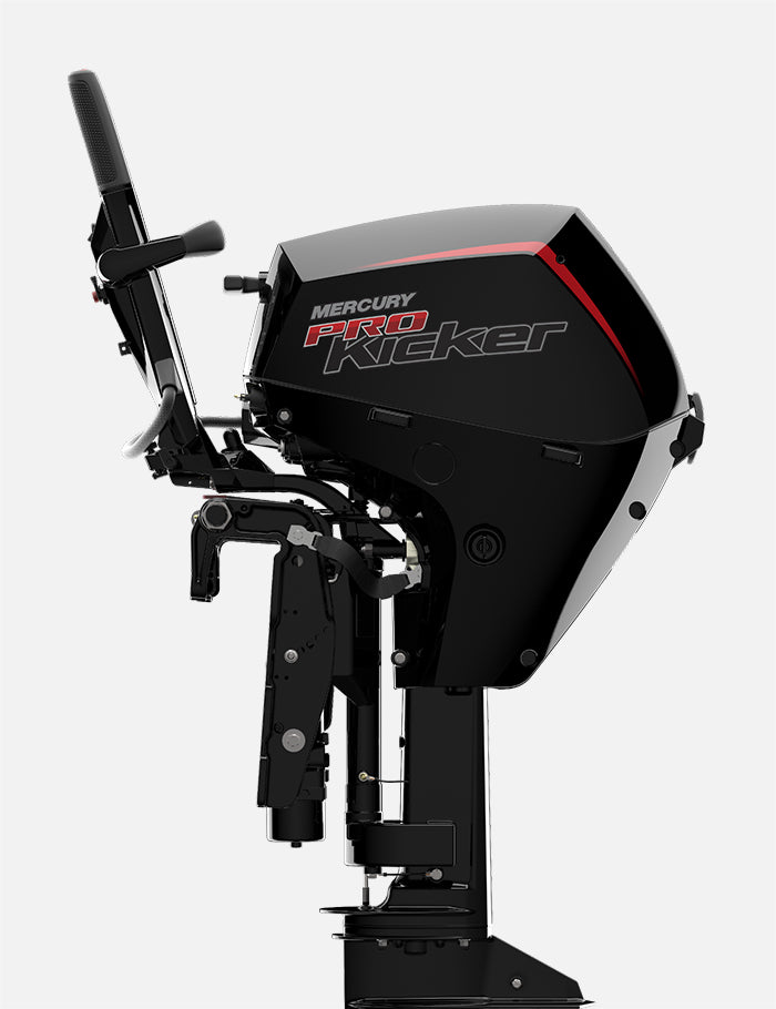 Mercury 15HP EXLHPT EFI ProKicker FourStroke 25" Shaft Tiller Outboard w/ Electric Start & Power Tilt, 1A15461BK