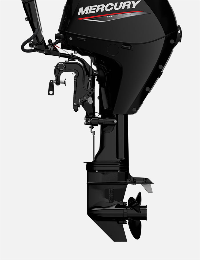 Mercury 25HP ELH EFI FourStroke 20" Shaft Tiller Outboard w/ Electric Start, 1A25311BK