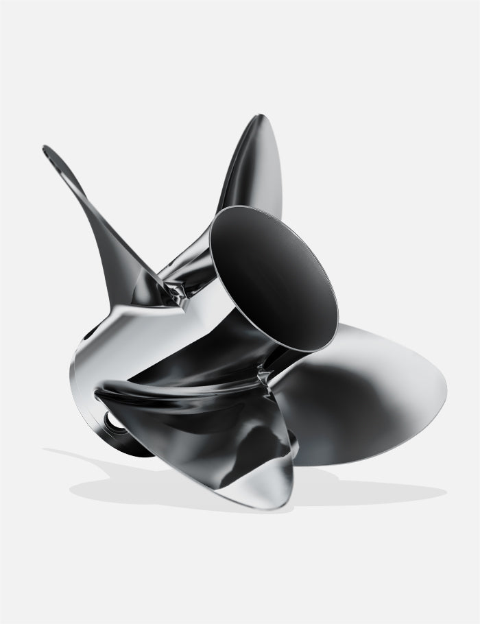 Mercury Bravo 1 LT Propeller. Mercury Racing 4-Blade Stainless Steel Pro-Finished Propeller. Long Tube Propeller For Stern Lift.