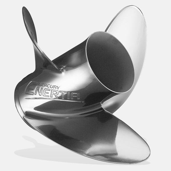 Mercury Enertia Propeller. Mercury 3-Blade Stainless Steel Propeller. Fits Mercury Outboards & Mercury Sterndrives.