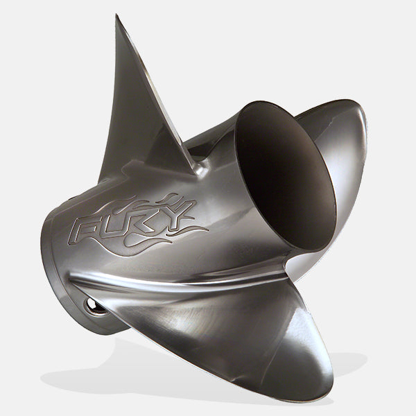 Mercury Fury 3-Blade Stainless Steel Propeller. Mercury Fury Propeller Designed For Enhanced Hole-Shot & Acceleration.