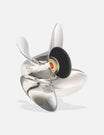 Solas HR Titan 4 Propeller. Solas 4-Blade Stainless Steel Boat Propeller. High Rake & Performance Boat Prop.