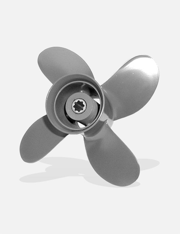 4-Blade Aluminum (9 1/4 x 10") Honda RH Propeller, 58134-ZV4-010AH