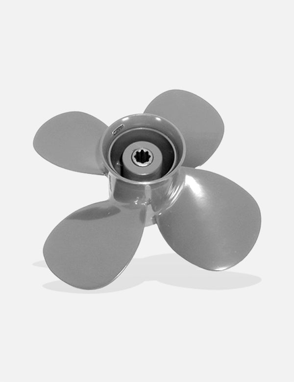 4-Blade Aluminum (10 x 7") Honda RH Propeller, 58134-ZV4-007HT