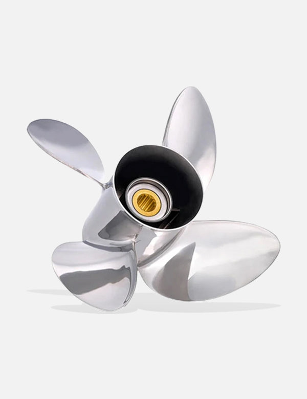 Stainless Steel 4-Blade (10 x 13") Evinrude Johnson RH Propeller, 766153